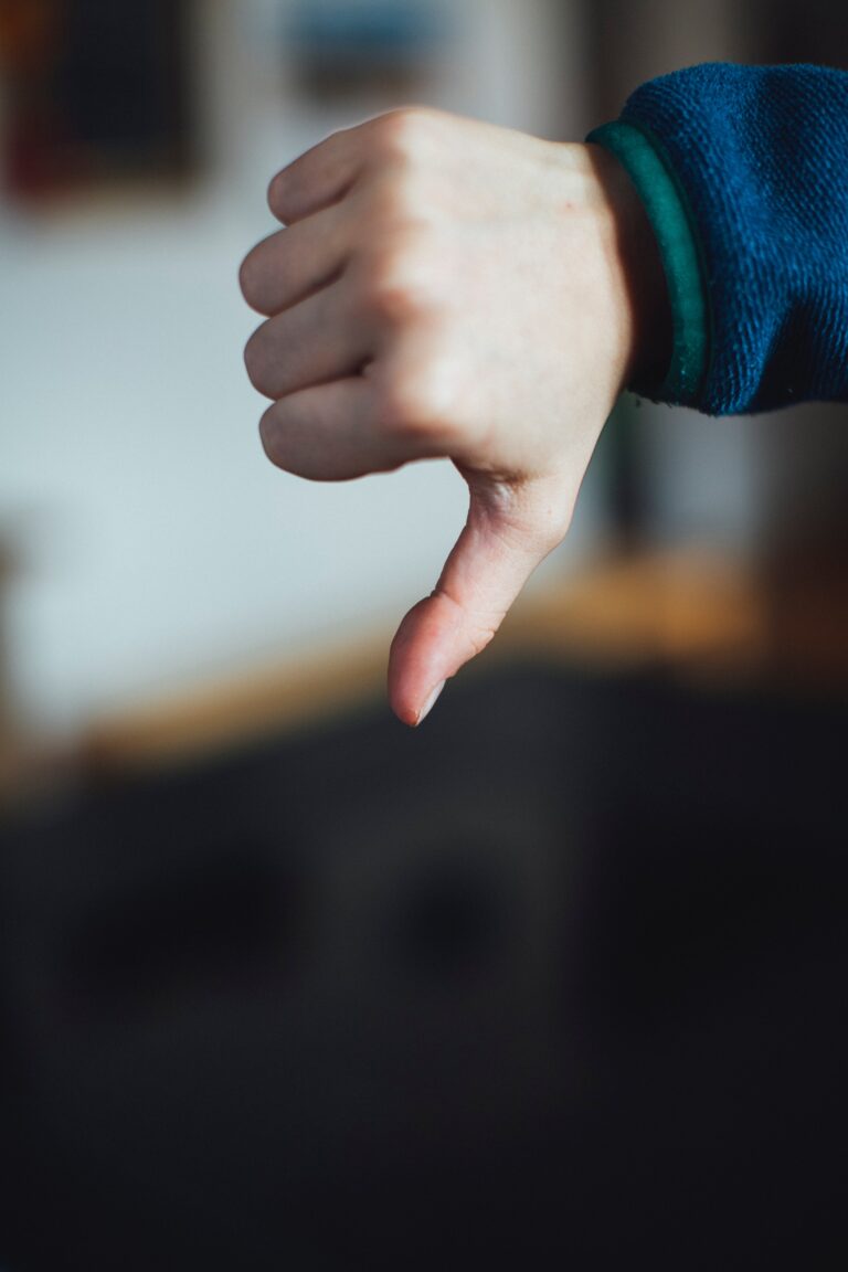 Thumbs down